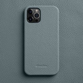 Melkco is suitable for Apple 13ProMax mobile phone case iPhone 14Plus leather 12 min anti slip fall cover (Applicable model: iPhone 13 Pro Max, colour: Flax blue)