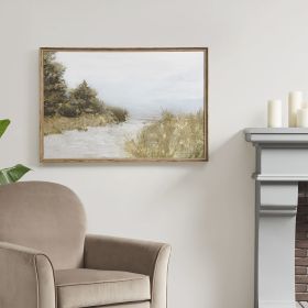 Abstract Landscape Framed Canvas Wall Art (Color: as Pic)